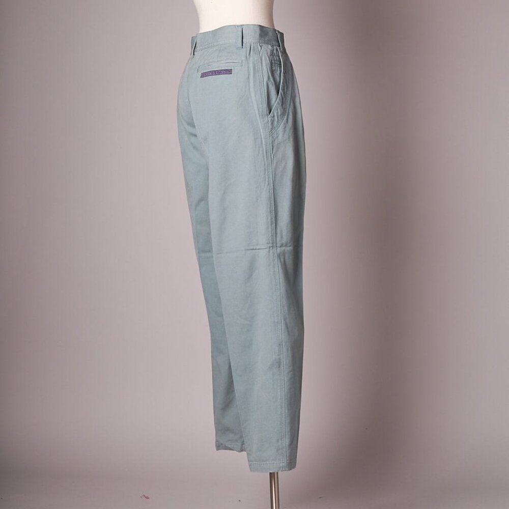 1990s Green Cotton Gotcha Surf Pants Deadstock